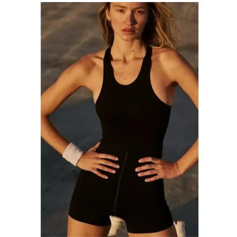 FP Movement by Free People Black Jumpsuit Onsie